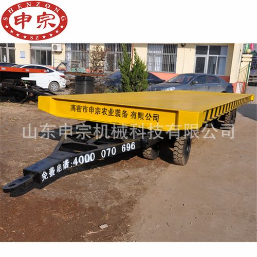 加工定制 18吨平板拖车 重型工业平板拖车 工具车